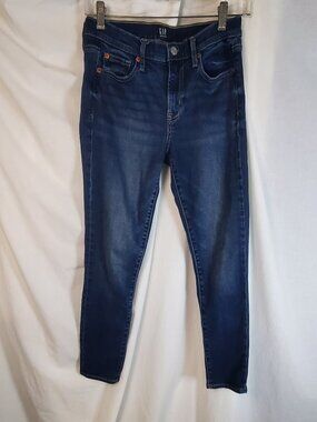 Gap Denim 1969 true skinny dark blue jeans size 4/27